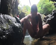Mia Z NRI Onlyfans Girl Outdoor Forest River Public Nude Show